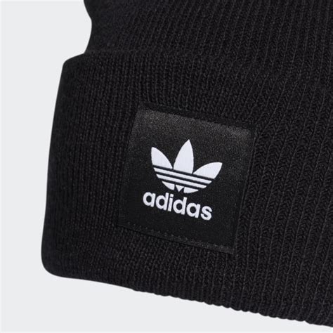 adidas cuff mütze schwarz|Schwarze Adicolor Cuff Mütze .